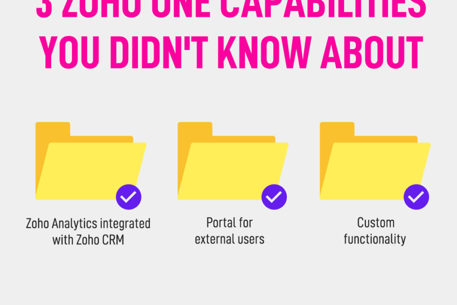 3 Zoho Capabilities You Didn't Know About